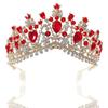 Baroque Bridal Crown Tiara with Comb Rhinestone Hair Accessories Princess Crown Wedding Dress Accessories