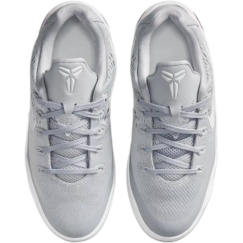 New Nike Kobe 9 Rebound Breathable Support Low Top Children's Basketball Shoes Gray White FV3607-004