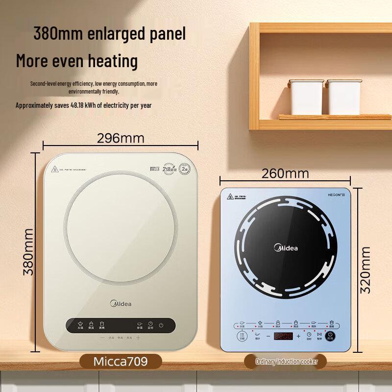 Midea 2200W Touch Control Induction Cooker CN plug (adapter included)