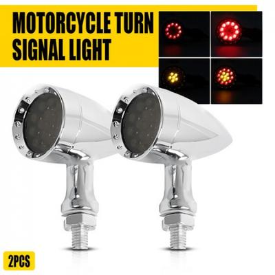 For Yamaha V Star 650 950 Chrome Motorcycle LED Blinker Brake Turn Signals Light