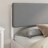 Bed Frame with Upholstered Headboard Light Grey 180 x 200 cm