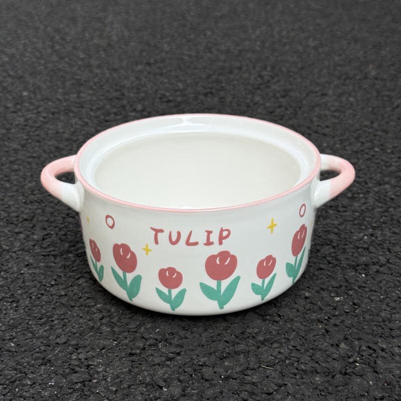 Linpan Tulip Ceramic Noodle Bowl
