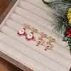 Japanese & Korean Christmas Bow Earrings - Cute Candy Cane, Snowflake, and Tree Designs