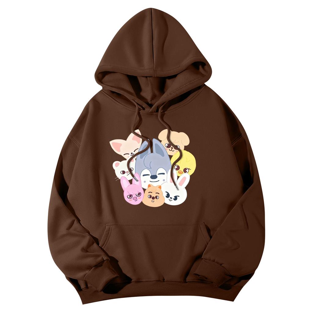 Women's Fashionable Daily Versatile Casual Hooded Sweatshirt, Daily Long Sleeved Patch Top Sweatshirt