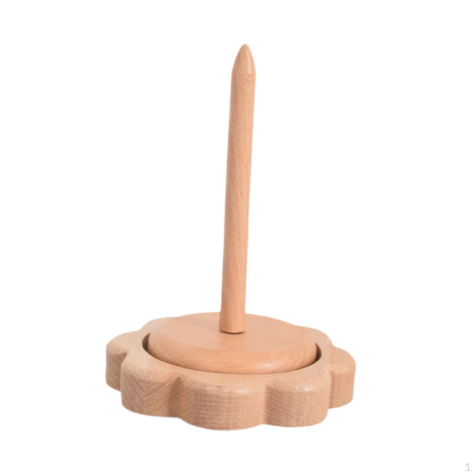 

Держатель для шерстяных клубков пряжа моток вертикальный деревянный вращающийся моталка для дома flower shape