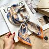 Women's French Retro Cashew Silk Scarf - Versatile Square Scarf & Ribbon Headscarf