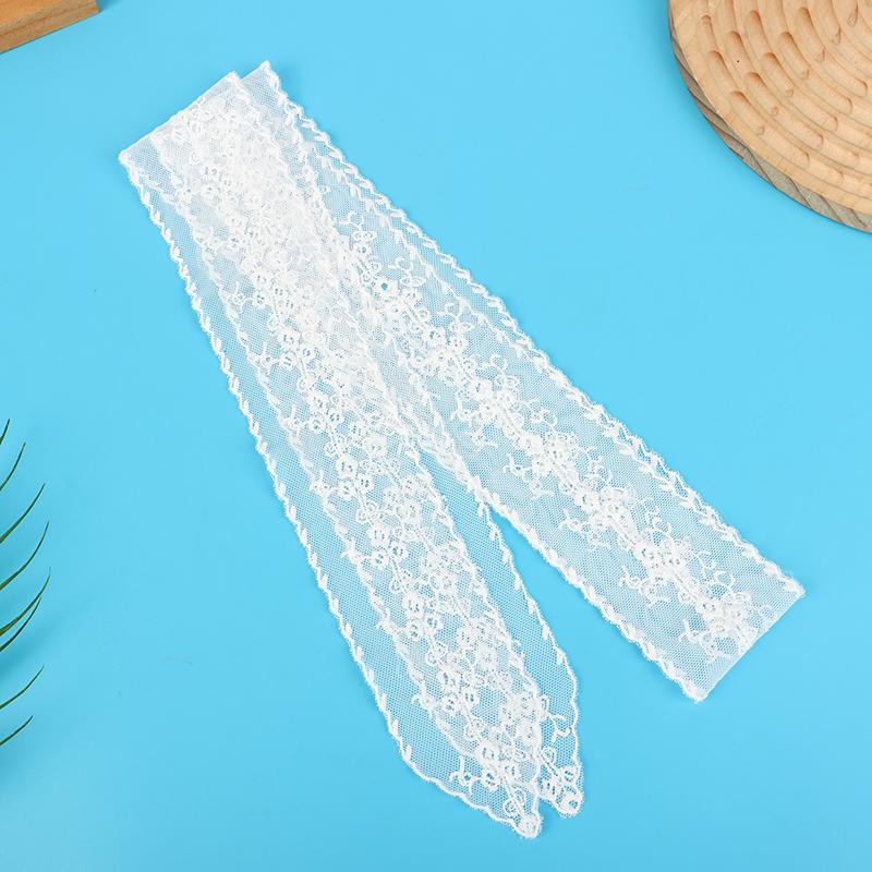 Sweet Lace Belt For Women To Match Skirts And Jeans, White Silk Belt, Long Silk Scarf, Suitable For Daily Wear