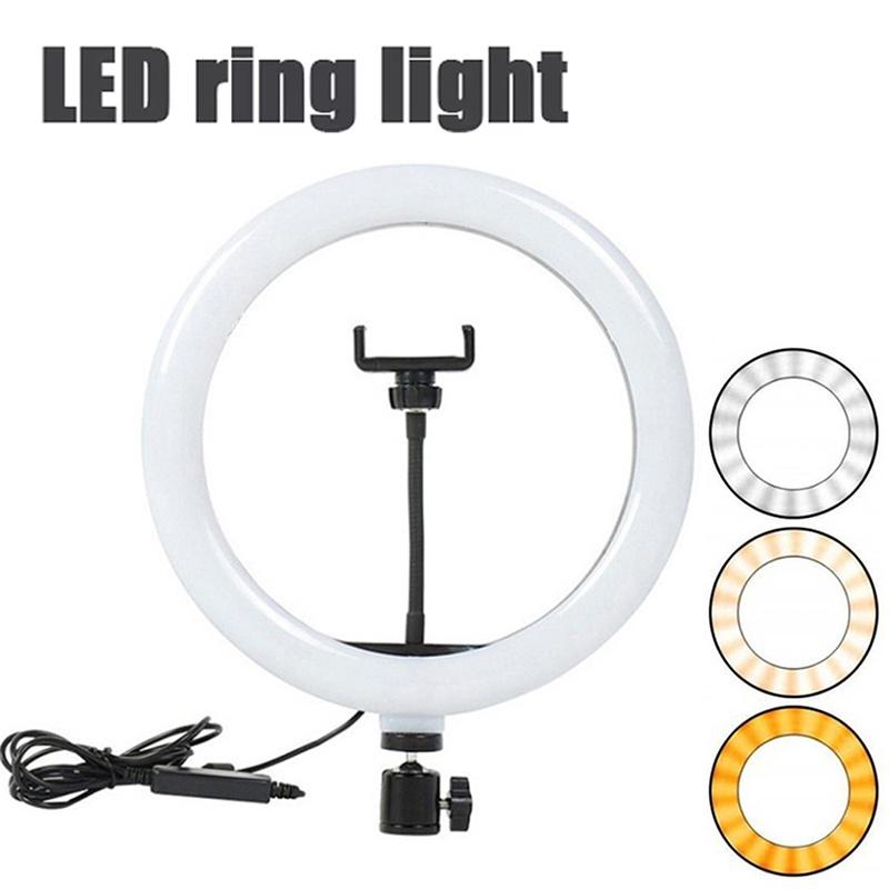 16/26/33cm LED Selfie Ring Light Dimmable Lamp Photography Ringlight For Phone Video Live LED Fill Lamp Photo Studio Ring Light