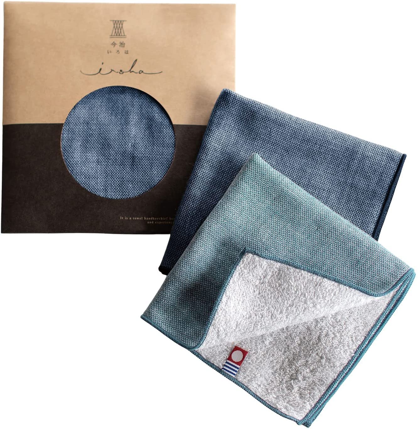 

Лучшая фабрика Имабари Имабари Полотенце Носовой платок Имабари Ироха Однотонный Празднование выхода на пенсию Ответный подарок Подарок Хлопковая марля 25 x 25 см B Набор из 2 штук Синий