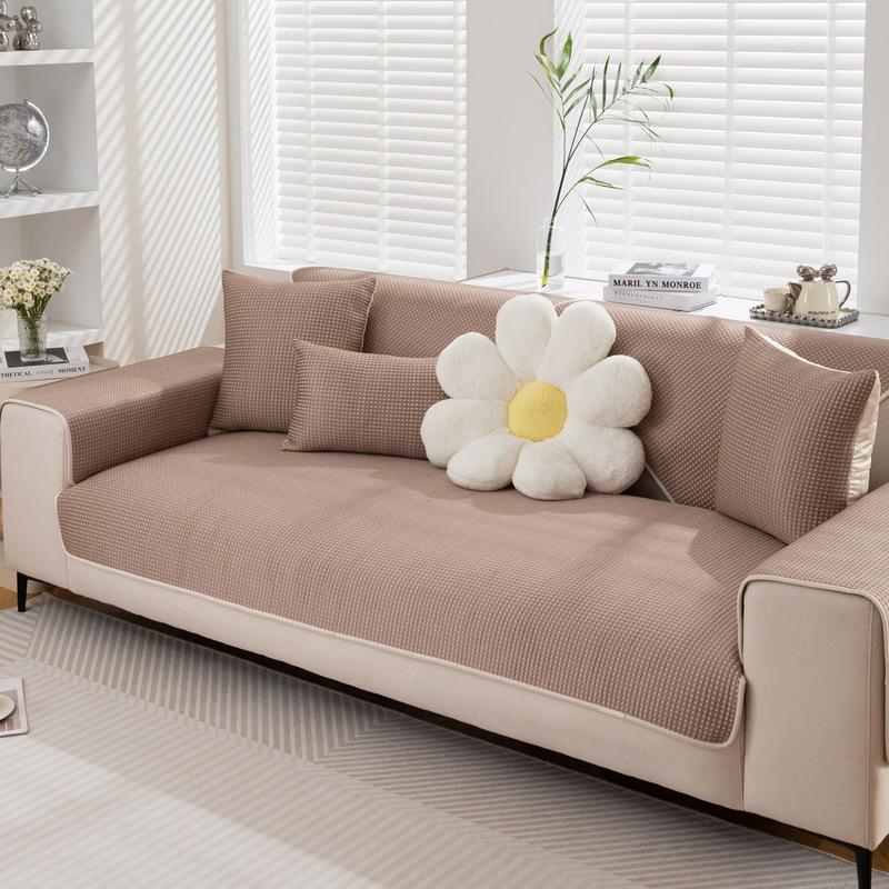 Sofa Cushion Summer Seat Cushion for Summer Sofa Cover Non-Slip Backrest Armrest Cover Towel