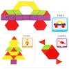 133pcs Jigsaw Puzzle for Children Kids Tangram Wooden Jigsaw Puzzle Wood Montessori Educational Toys