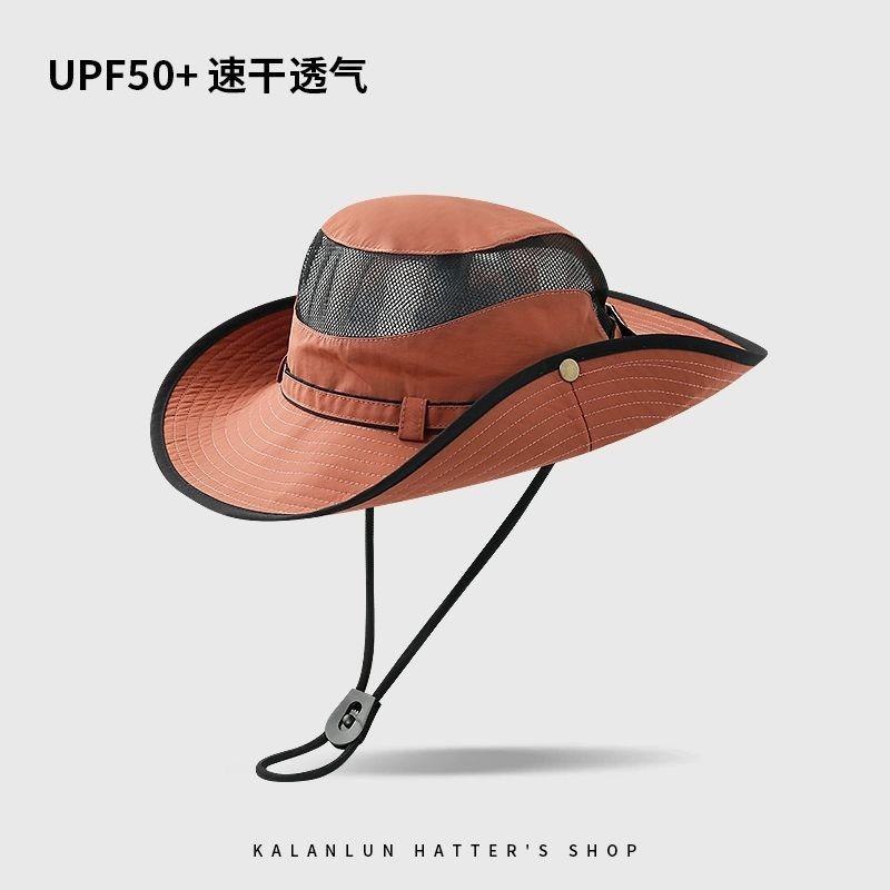 Sun hat men and women hiking camping bucket hat outdoor fishing UV protection western cowboy hat