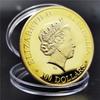 Monete della Regina d'Inghilterra, monete commemorative del canguro australiano, artigianato, monete straniere, monete di animali