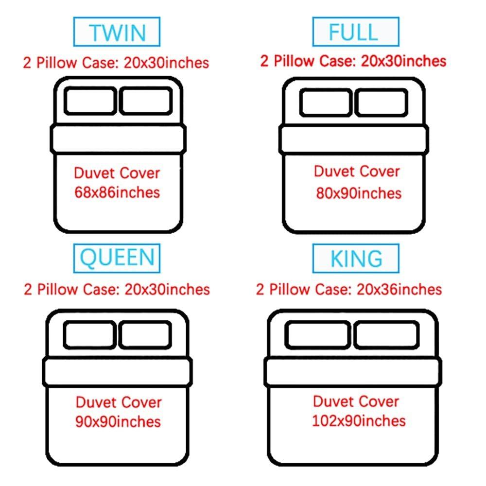 Horror Soft Comfortable Bedding Three-Piece Quilt Cover