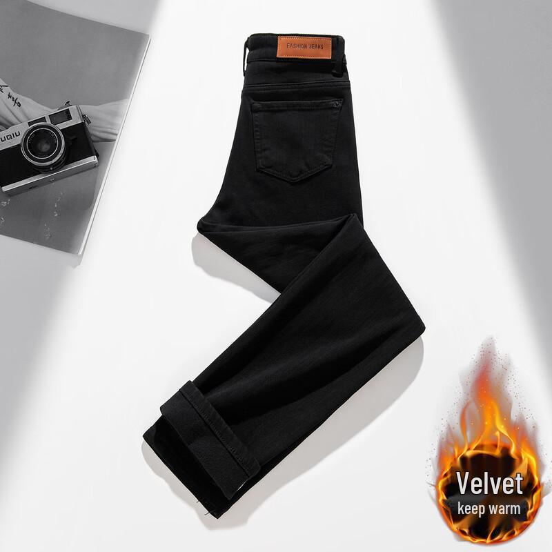 RAIN.CUN Women s Winter Petite Ankle-Length Fleece-Lined Slim-Fit Pants 30
