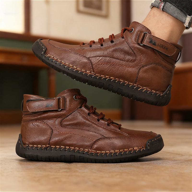 New Men's Leather Casual Shoes Men Shoes Design Sneakers  Moccasins Walking Flats Casual Male Work Shoes Homme