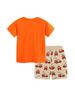 Summer Children's Cartoon Print Shorts & T-Shirt Set - European & American Style, Two-piece.
