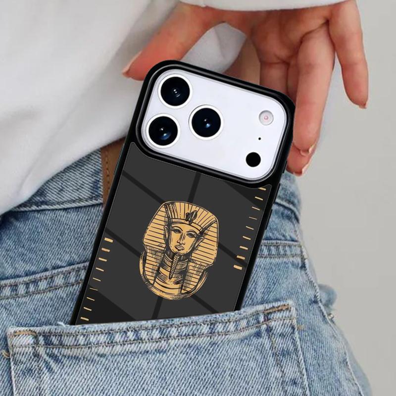 Egypt Nefertiti Anubis Phone Case for iPhone 16e 15 14 13 12 17 Pro Max Plus Air 17pro Cover Coque