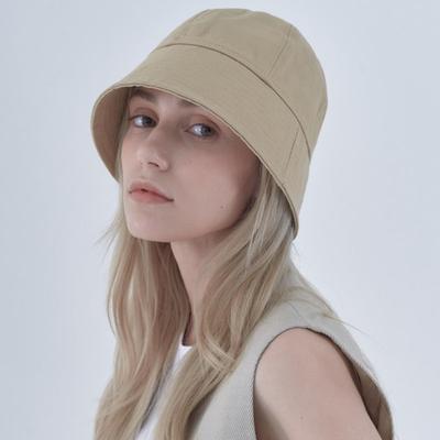 MAD FACTORY Back Slit Bucket Hat - Beige