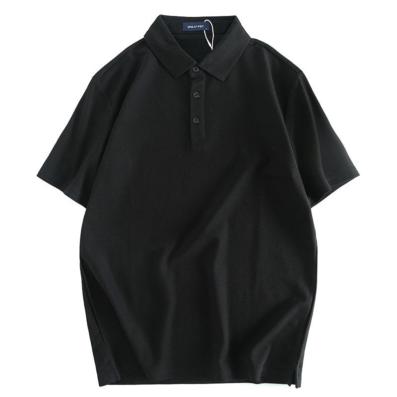 Export Tail Order Factory Leftover Stock Summer Thin Short-Sleeved Polo Shirt Loose Plus Size Men Business Casual Top Clothes