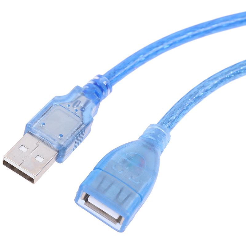 1Pc USB 2.0 Extension Extender Cable Male to Female Cord Adapter 0.3/0.5/1.5/2M