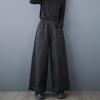 Spring Autumn Plus Size Vintage High Waist Casual Loose Women Jeans Denim Wide Leg Pants