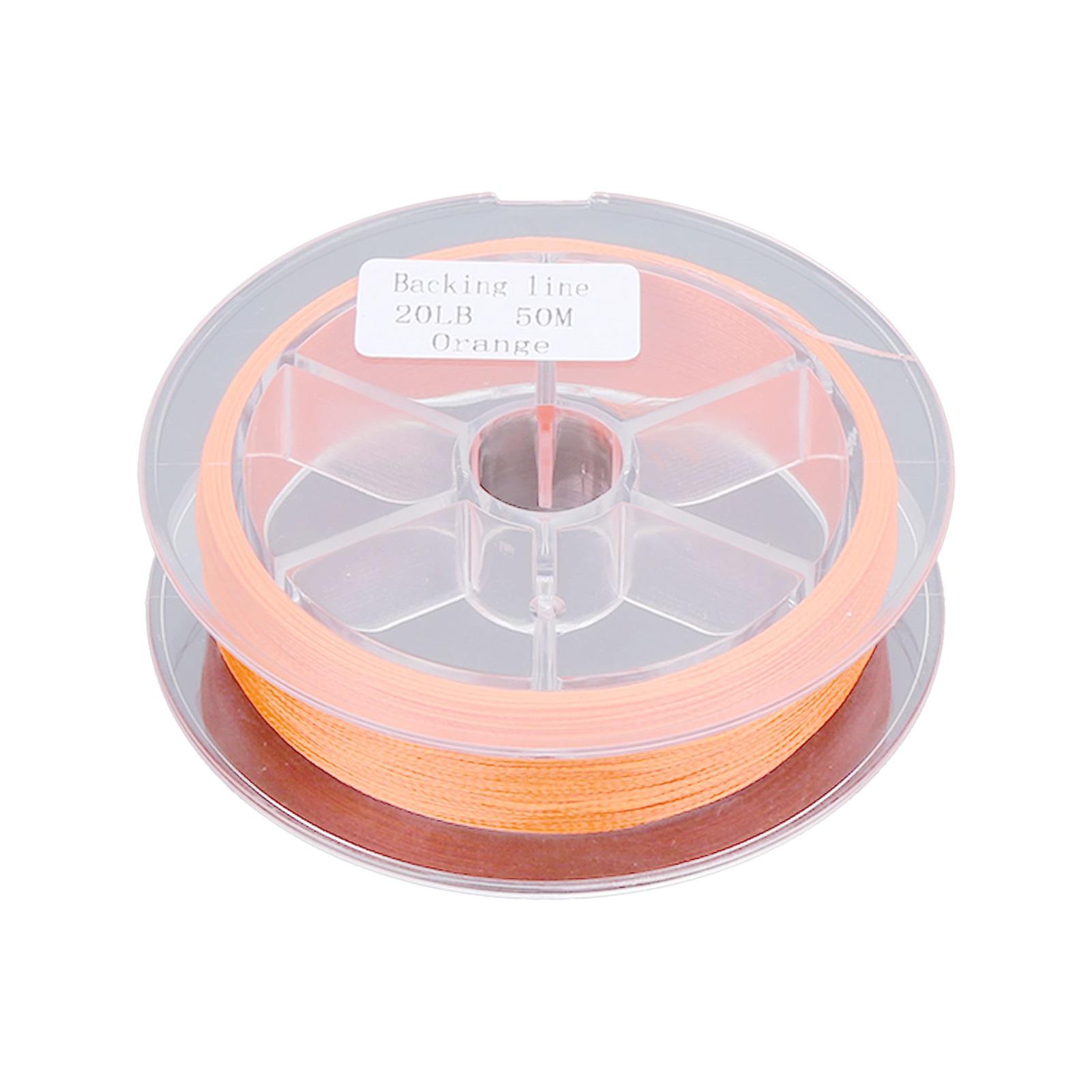 20LB 50m Fly Fishing Polyester Unwaxed Prep Line Cup Filler Wrestling Line Fishing Parts