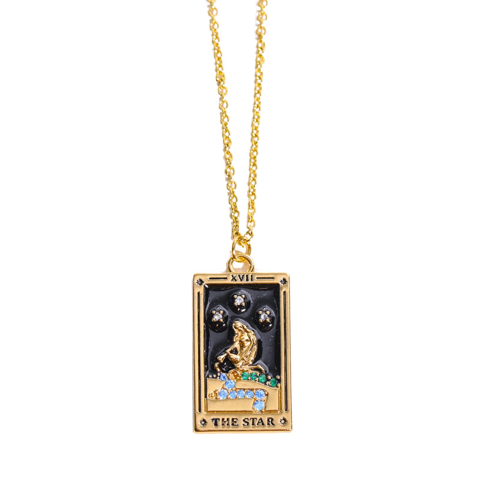 Unique Tarot Card Necklace Featuring a Magician Pendant Tarot Necklace Present for Tarot Enthusiasts and Collectors