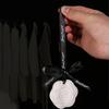 Indoor Ceramic Stone Fragrance Diffuser Hanging for Home Use Solid Light Car Aromatherapy Camellia Pendant Decoration