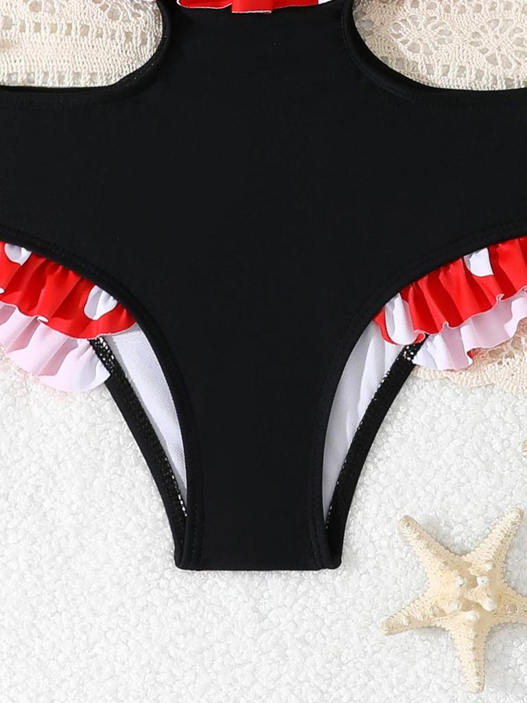 2026 Cute Girls' One-Piece Swimwear - Small & Medium Children's Bikini