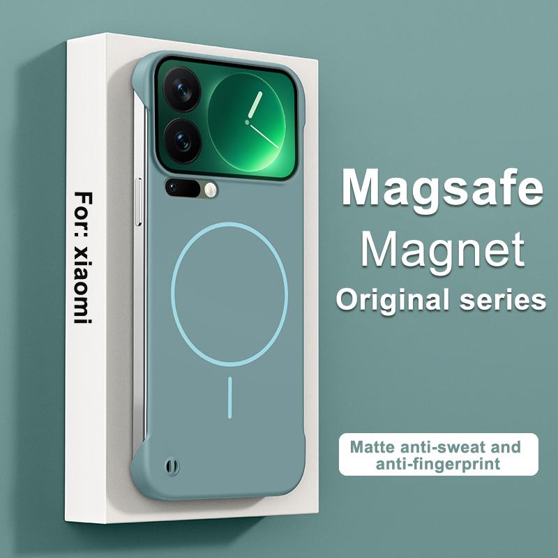 Ultra Thin Frameless Magnetic Case For Xiaomi 17 17Pro Max Magsafe Hard PC Matte Cover For Xiaomi MI17 Pro Max Shell Bumper