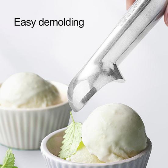 Ice Cream Scoop Thick Handle Food Grade Non-Stick Anti-Freeze Multi-use Spoon Utensils Aluminum Alloy Watermelon Spoon Dessert