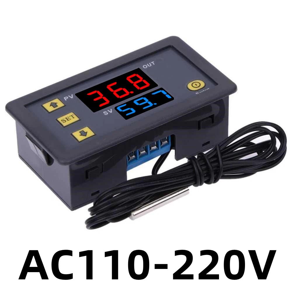 W3230 Relay Output Digital Temperature Controller -55~120°C Thermostat Regulator Heating Cooling Control Switch 12V 24V 110-220V