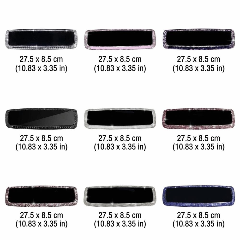 Bling Bling Design Car Rearview Mirror Decor Shiny Crystal Car Styling Accessories Car Interior