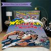 Werner Comic Pattern Bedding uilt Set uilt Cover Pillowcase Home Decoration Birthday Gift (1 * duvet cover + 2 * pillowcase without core)245