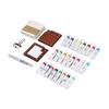 Portable Watercolor Palette Set 24 Color Paints Painting Brush Tiny Mini Artist Watercolor Travel Set with Clip
