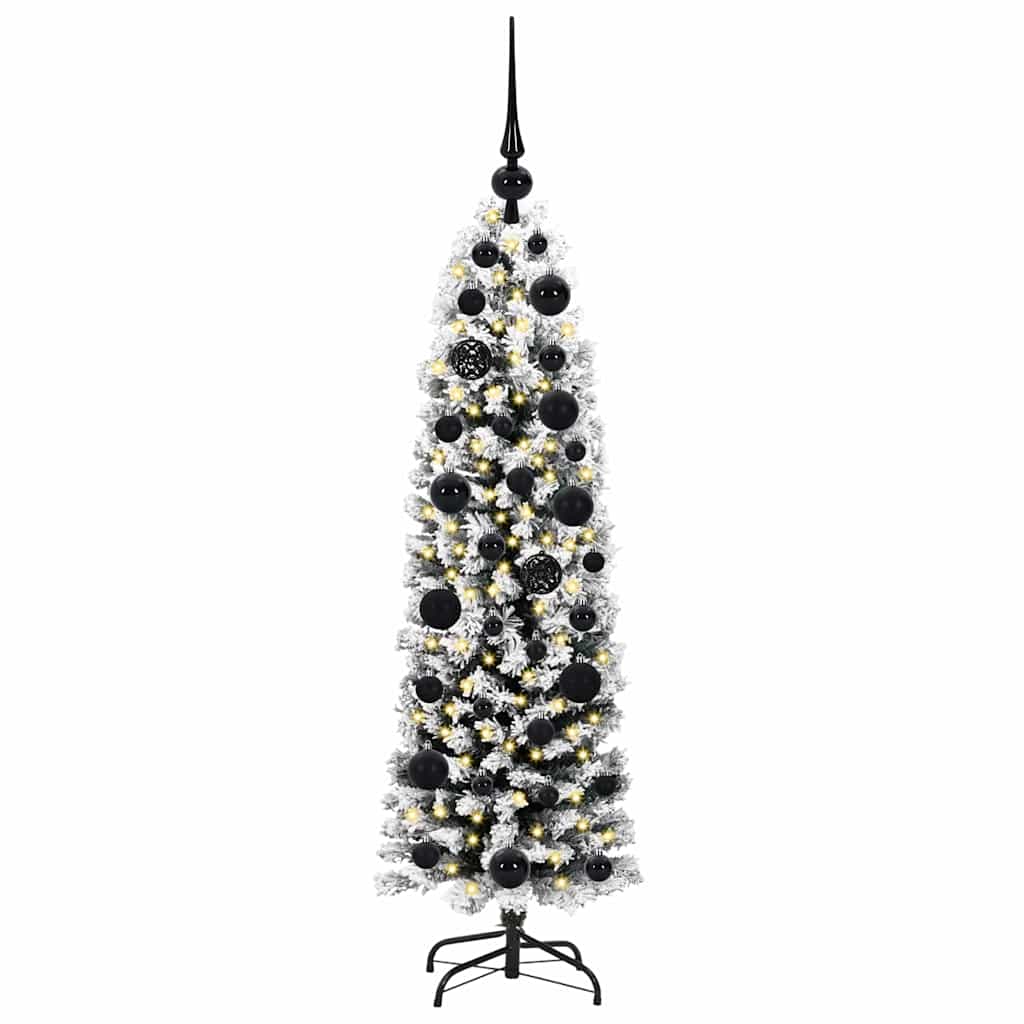 Artificial Christmas Tree with 150 LEDs and Stand Green 120 cm