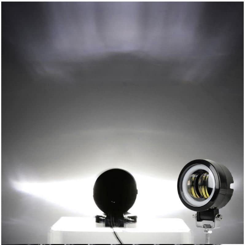 [CFT TIME] Universal fog lamp with daytime running lights, work lights, auxiliary lights, 12V 24V, for cars, motorcycles, with harness (20)