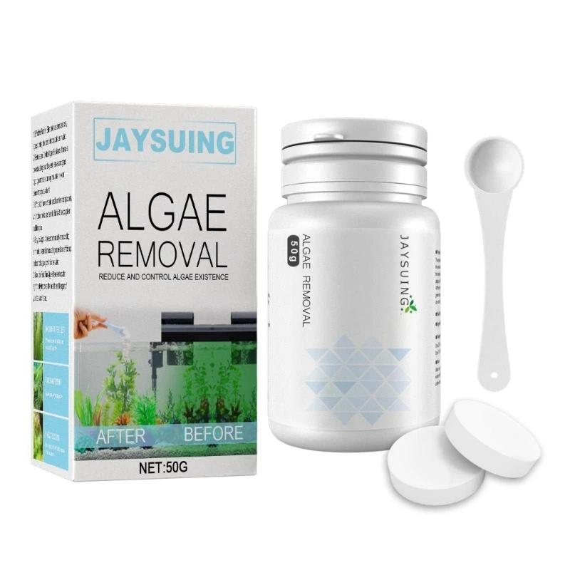 50g High Efficiency Algaecide Algae Moss Reduce Control Water Purification Fish Tank Moss Remover Aquarium Algae Removal Powder