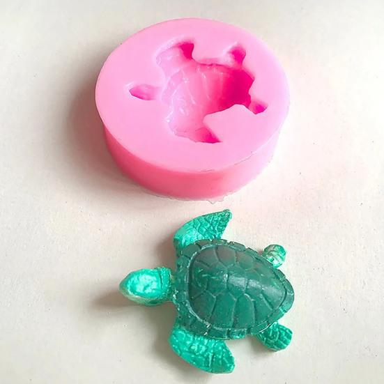 Turtle Shaped Silicone Mold Food for Jello Pudding Grade Heat Resistant Mold Herbal Dessert BPA-Free Easy