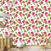 Roses with leaves wallpaper for living room and bedroom 50x1000
