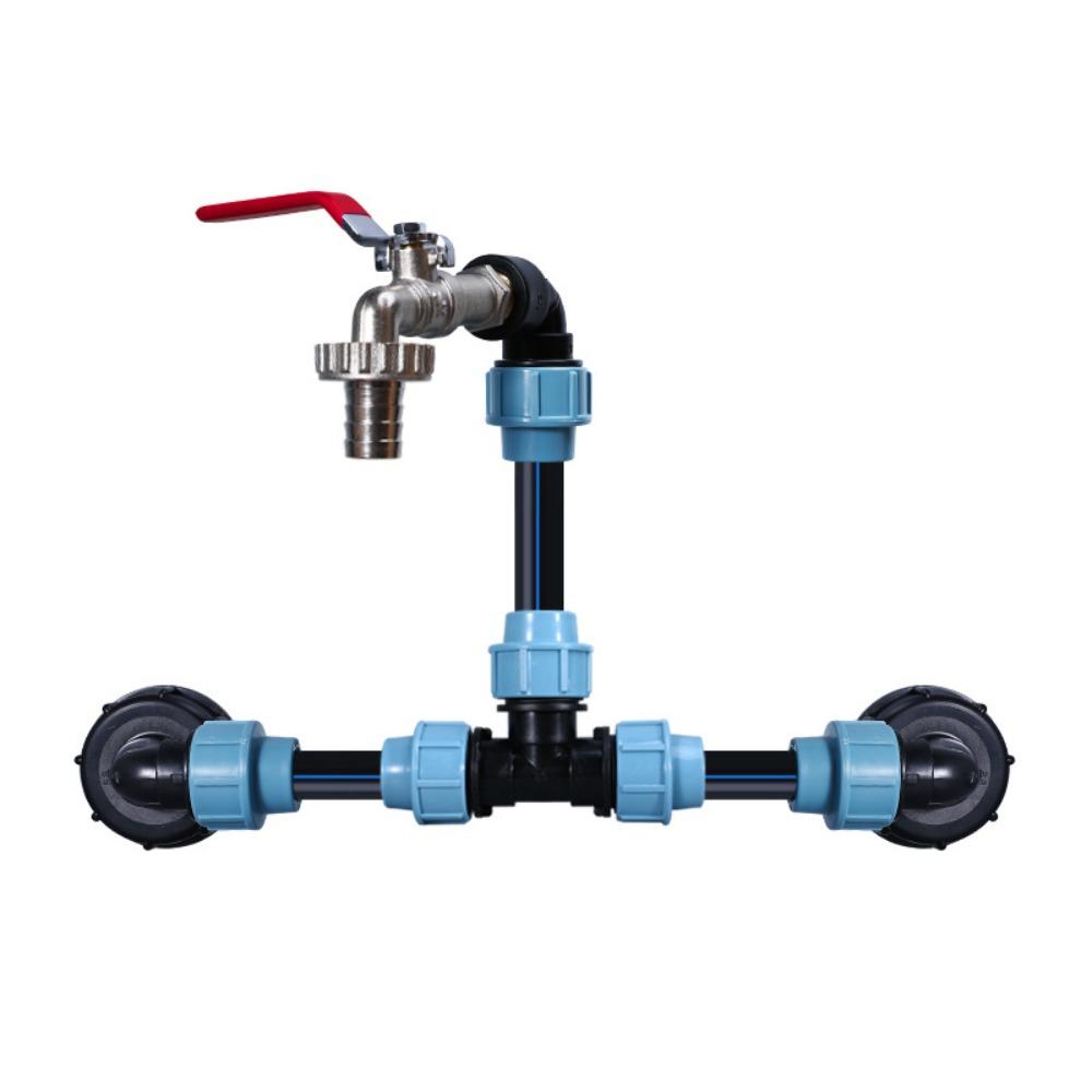 IBC Adapter Connection Kit 3/4 "Outlet Faucet For Tank Container Rainwater Tank IBC Gooseneck Outlet Tap