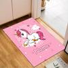 Custom Name Unicorn Dreams Art Rug for Living Room, Game Rooms, Office, Bedroom, Floor Mat Playful Design, fan gifts Christmas decor