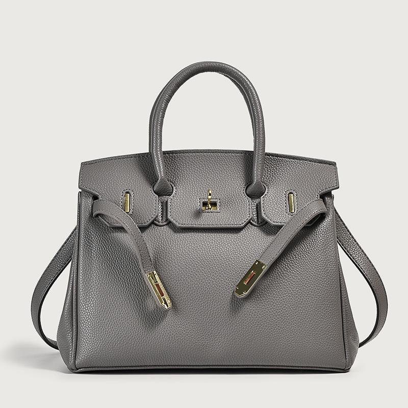 Модный шелковый шарф с узором личи, платиновая сумка, портативная на плечо, через плечо, женская сумка темно-серого