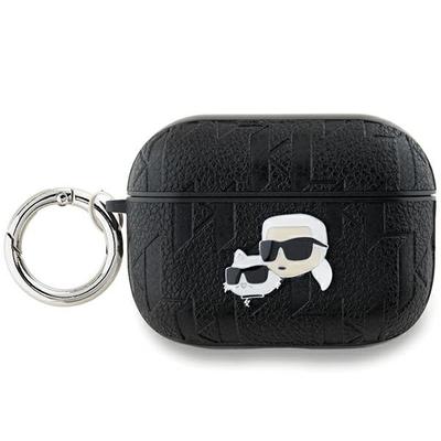 Karl Lagerfeld Klap2Pgkcpk Airpods Pro2 (2022/2023) Cover Black Monogram Karl & Choupette Head