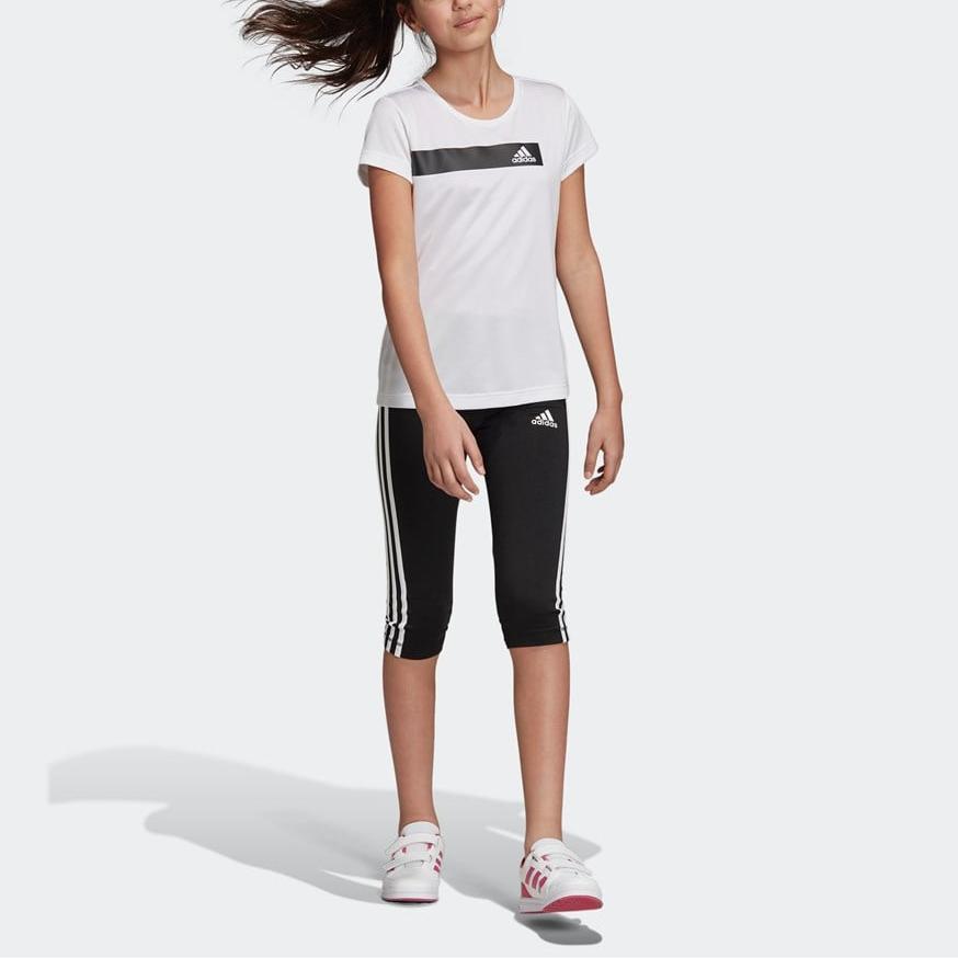 Adidas Grade School T Shirts Crew Neck Moderate DV2742
