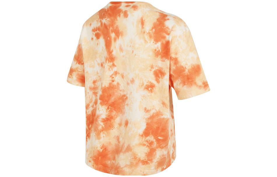 Jordan T Shirts Men's Orange Crew Neck Moderate Straight Fit DX9584-112