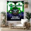 Mbappe Custom Your Name Wall Decor Tapestry Art For Pet Memorial Birthdaywedding Party Backdrop Family Gift