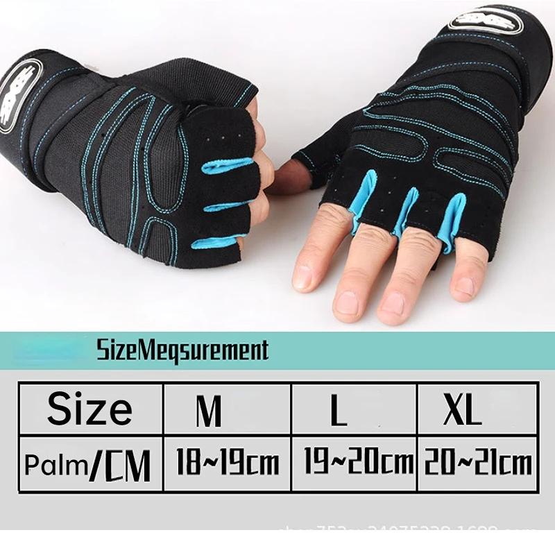 Fitness Half Finger Gloves Wrist Guard Sports Dumbbell Riding Non Slip Exercise Training Cycling Workout Glove for Men Women
