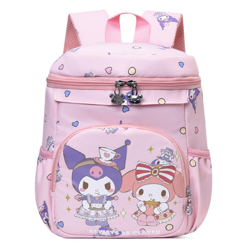 Charming Purple Kt Cartoon Kids Backpack Lightweight And Fun For Kindergarten Kuromi